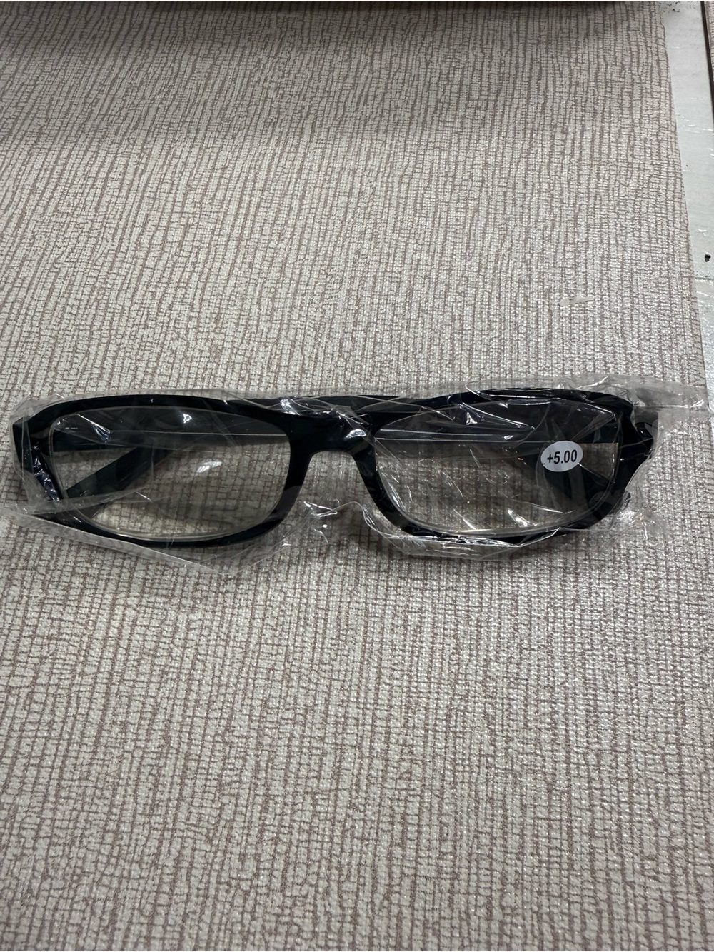NWT Black Rectangular Reading Glasses +5.00